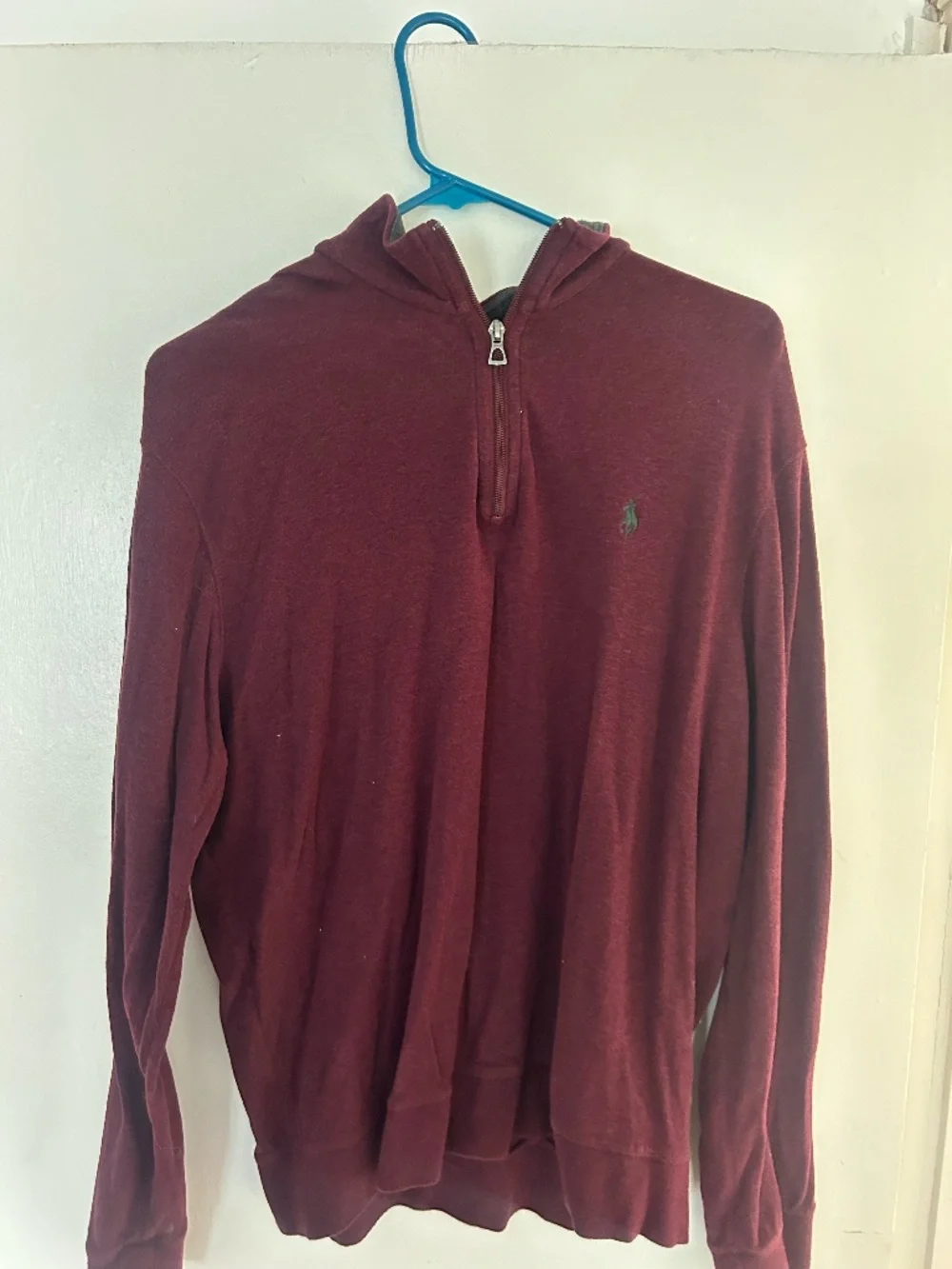 Maroon Ralph Lauren Men's Quarterzip size M